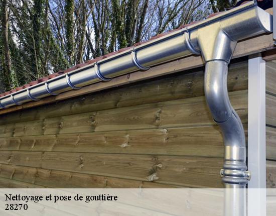 Nettoyage et pose de gouttière  28270